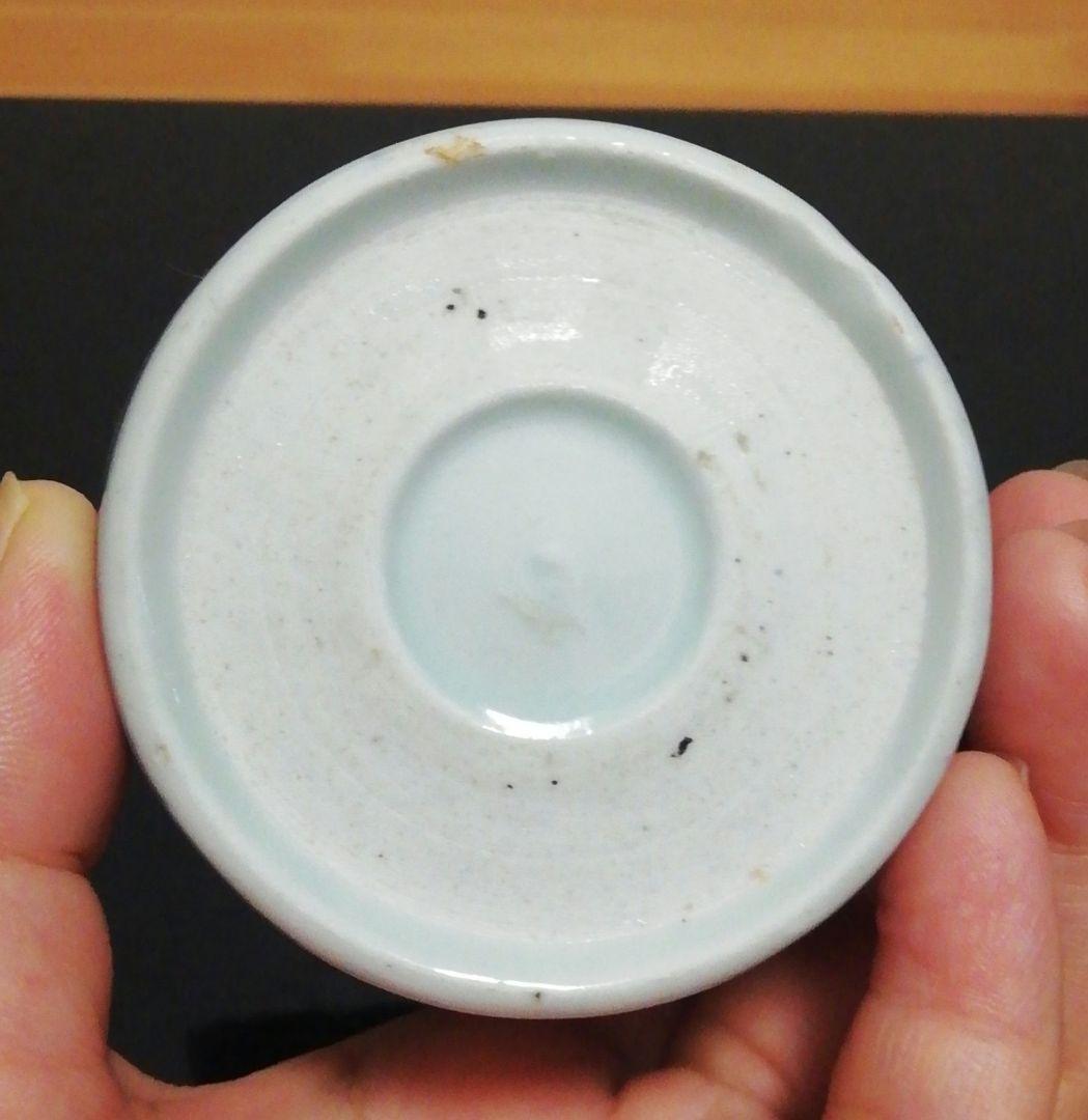 古伊万里　染付　蕎麦猪口　花図　四客　食器