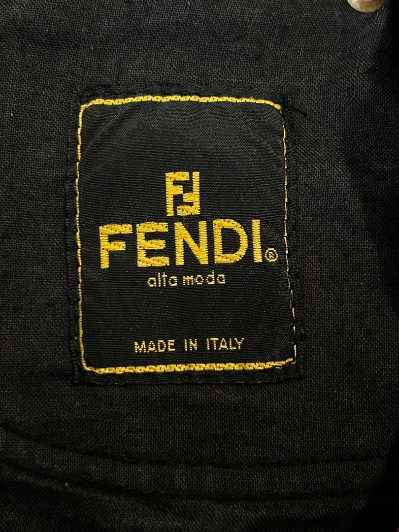 FENDI パンツ ジャガード レオパード 総柄 ロゴ ビンテージ