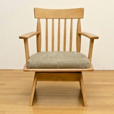 HONOKA　ダイニング回転式チェア　DBR/NA