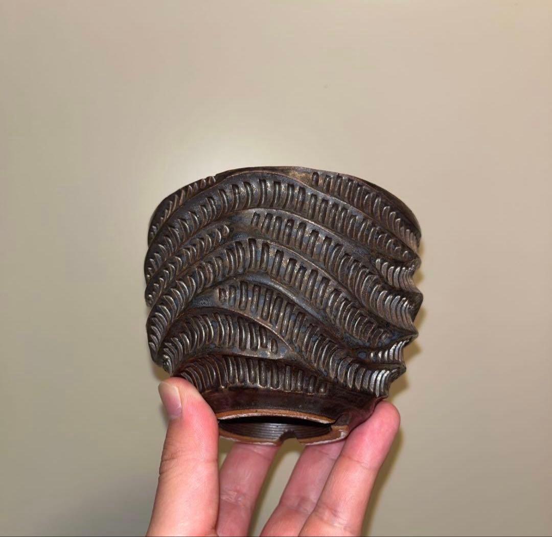 M SIZE 盆栽鉢 作家鉢 陶器 真柏 糸魚川真柏 皐月 五葉松 黒松 長寿梅