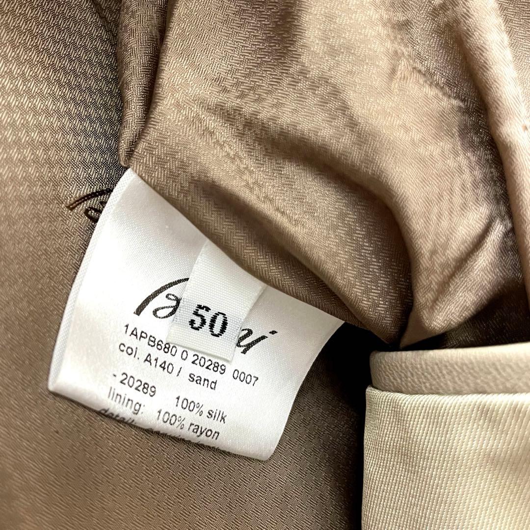 Brioni シルク100％★サイズ50 ブリオーニ トレンチコート シングル