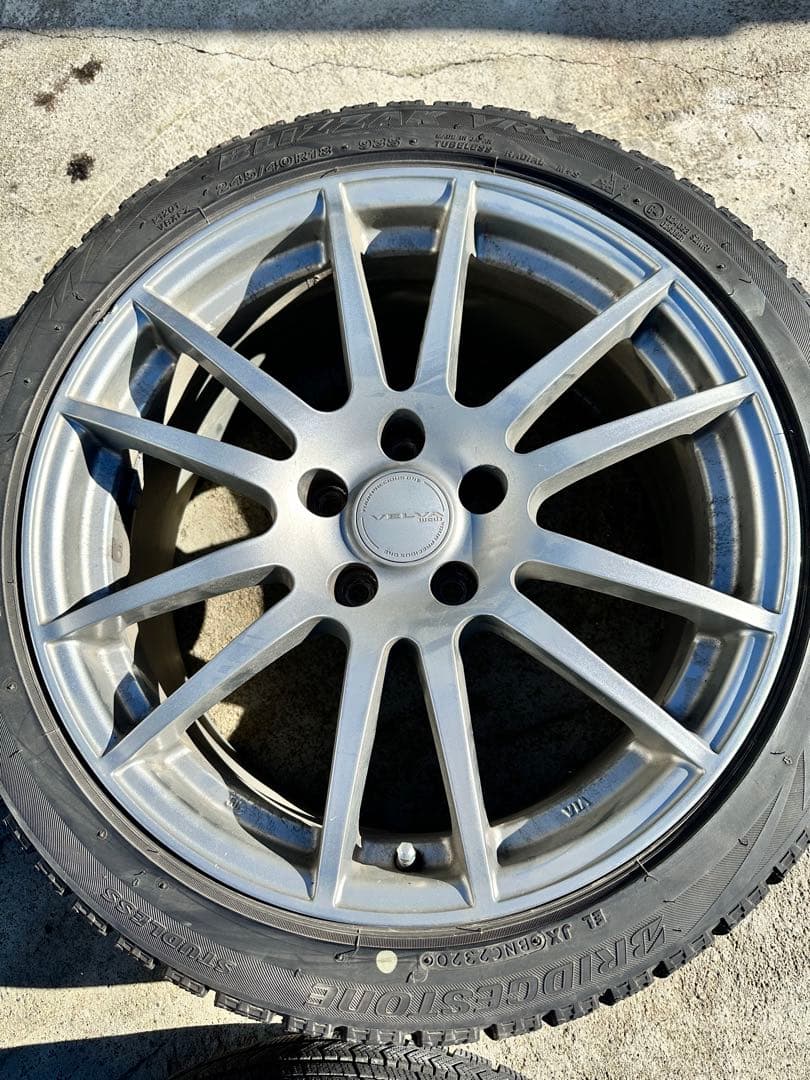 ホイール&スタッドレス Weds ブリヂストン VRX2 245/40R18