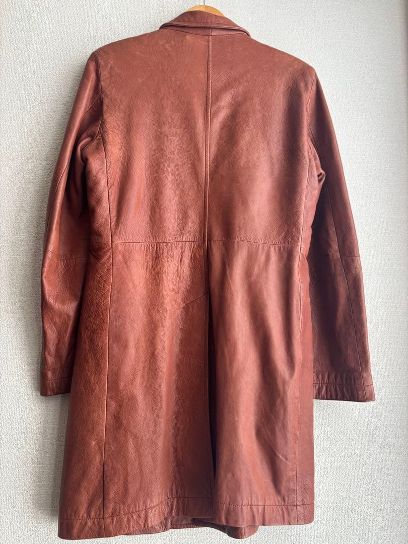 ◆ABAHOUSE◆90s00sデザイナーズ　レザーコート レトロ古着　茶