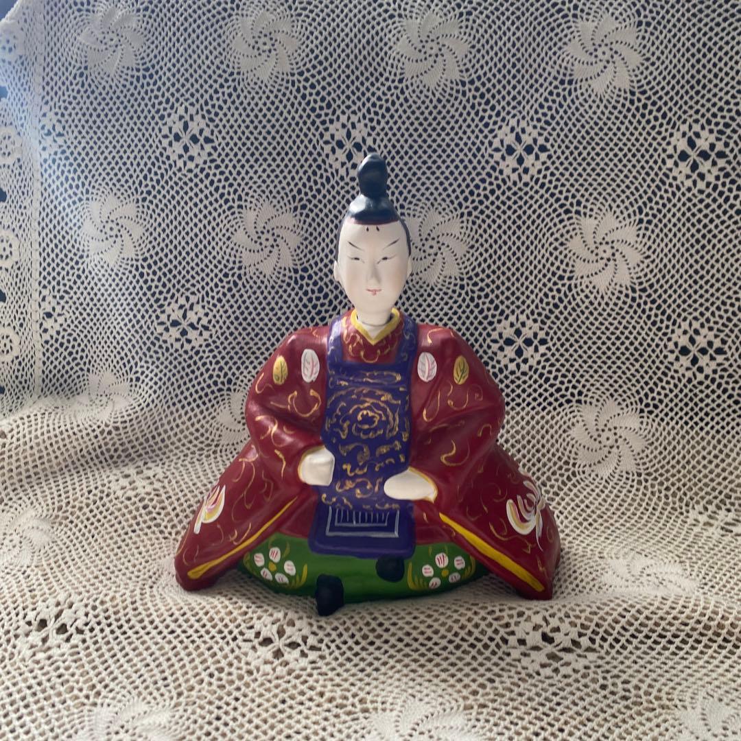 附馬牛人形 つきもうし人形 雛人形 親王飾り お内裏様 お雛様 金屏風セット