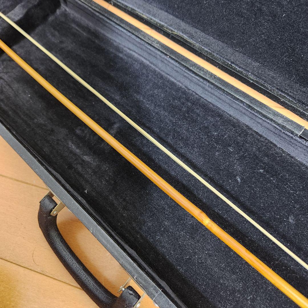 美品 二胡 敦煌牌 DUNHUANG 上海民族楽器 弓付き ケース付き 蛇本革