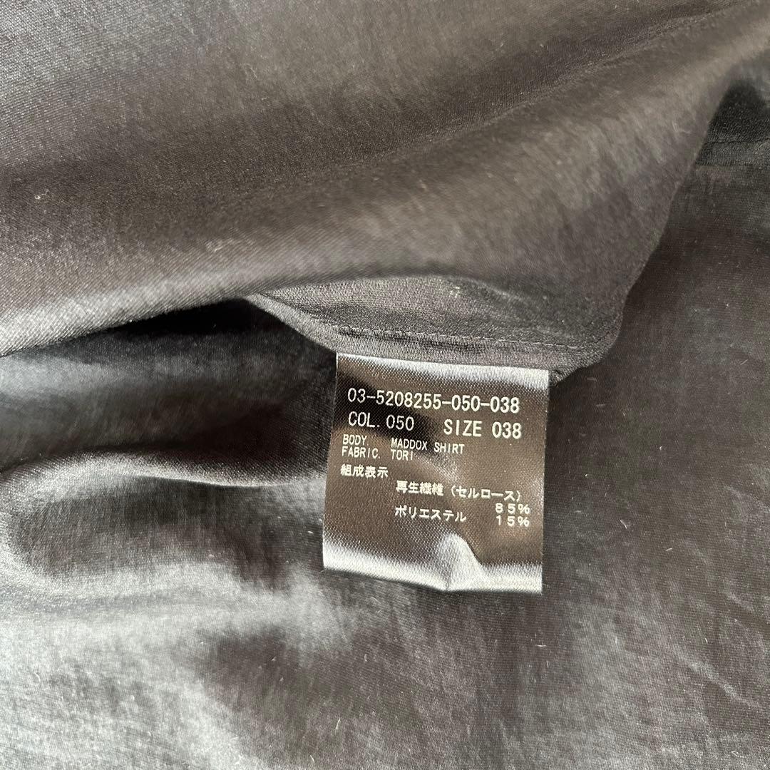 極美品 セオリーリュクス 2025 マドックスシャツ 半袖 オーバーサイズ 38