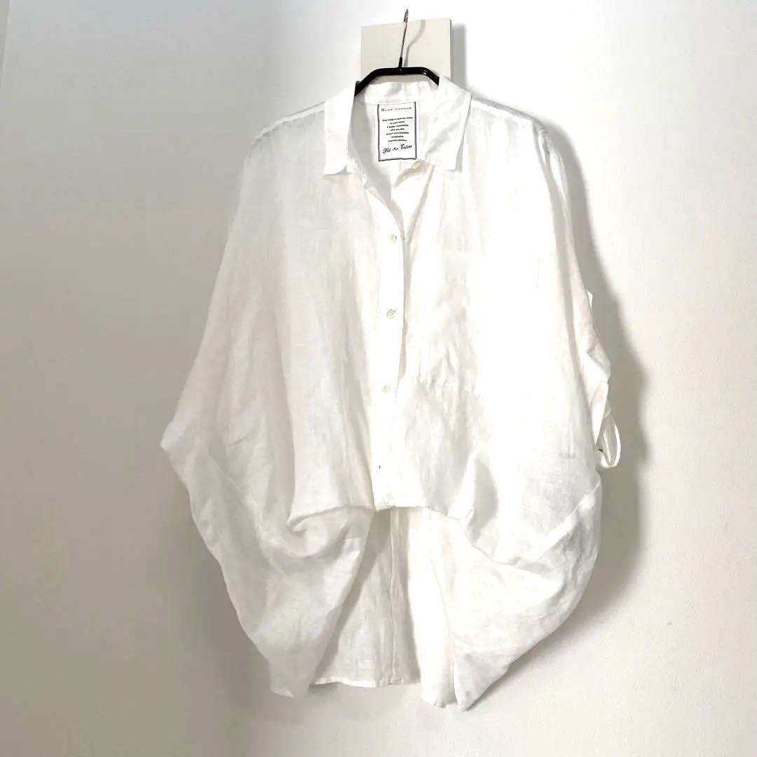 新品□BLUE FRONCE/ リネンブラウス