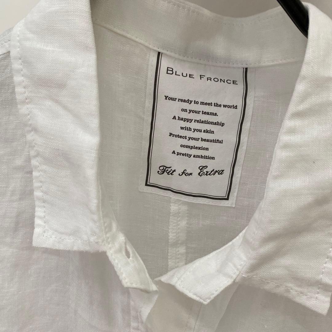 新品□BLUE FRONCE/ リネンブラウス