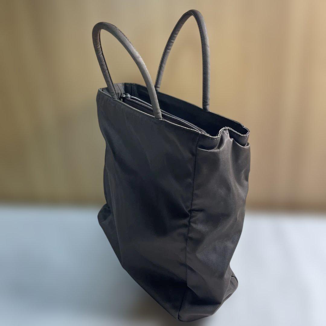 美品　PRADA ナイロントートバッグ ブラウン系 MADE IN ITALY