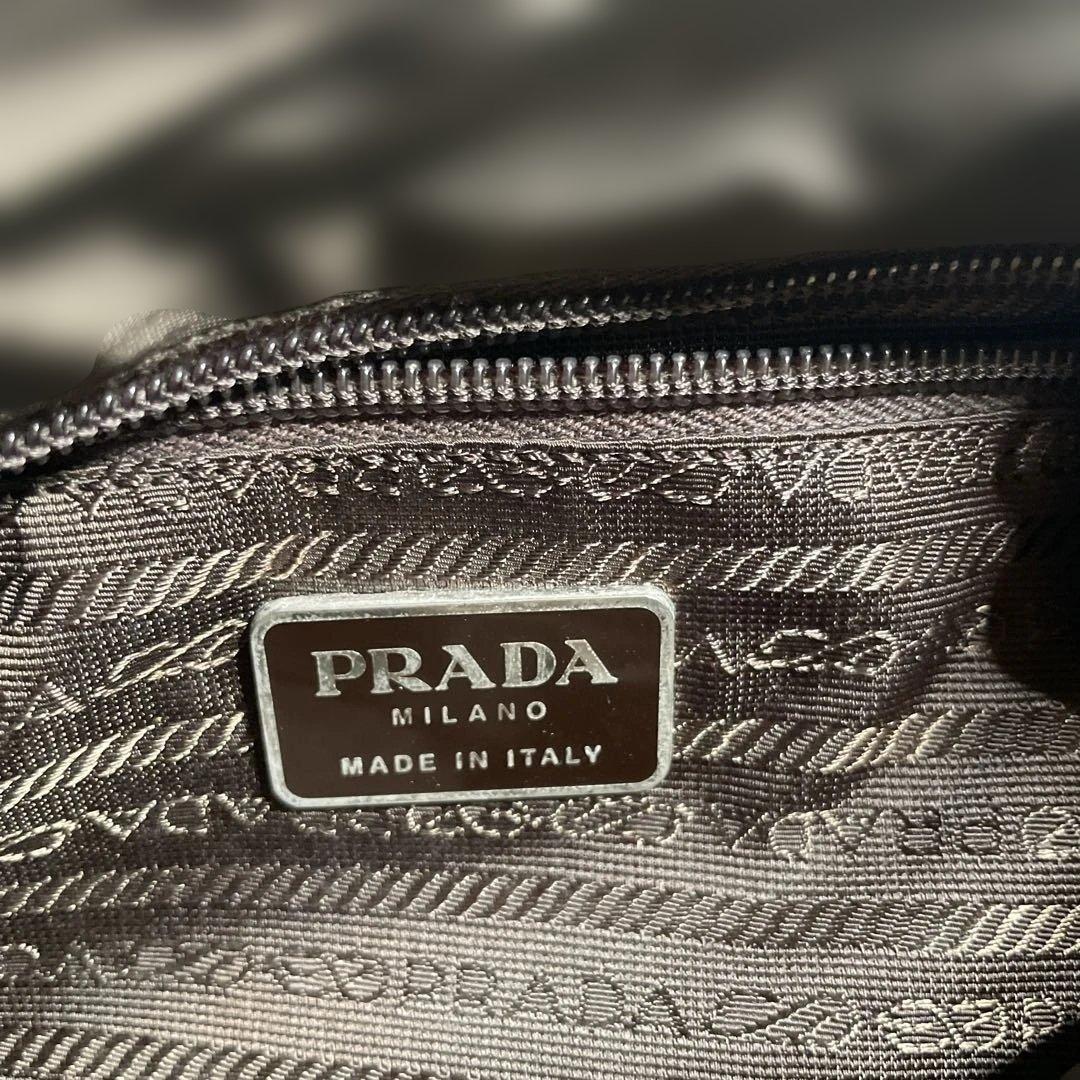 美品　PRADA ナイロントートバッグ ブラウン系 MADE IN ITALY