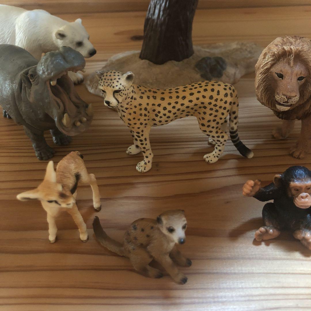 シュライヒ　動物セット　※画像の木とヌーは売れました※