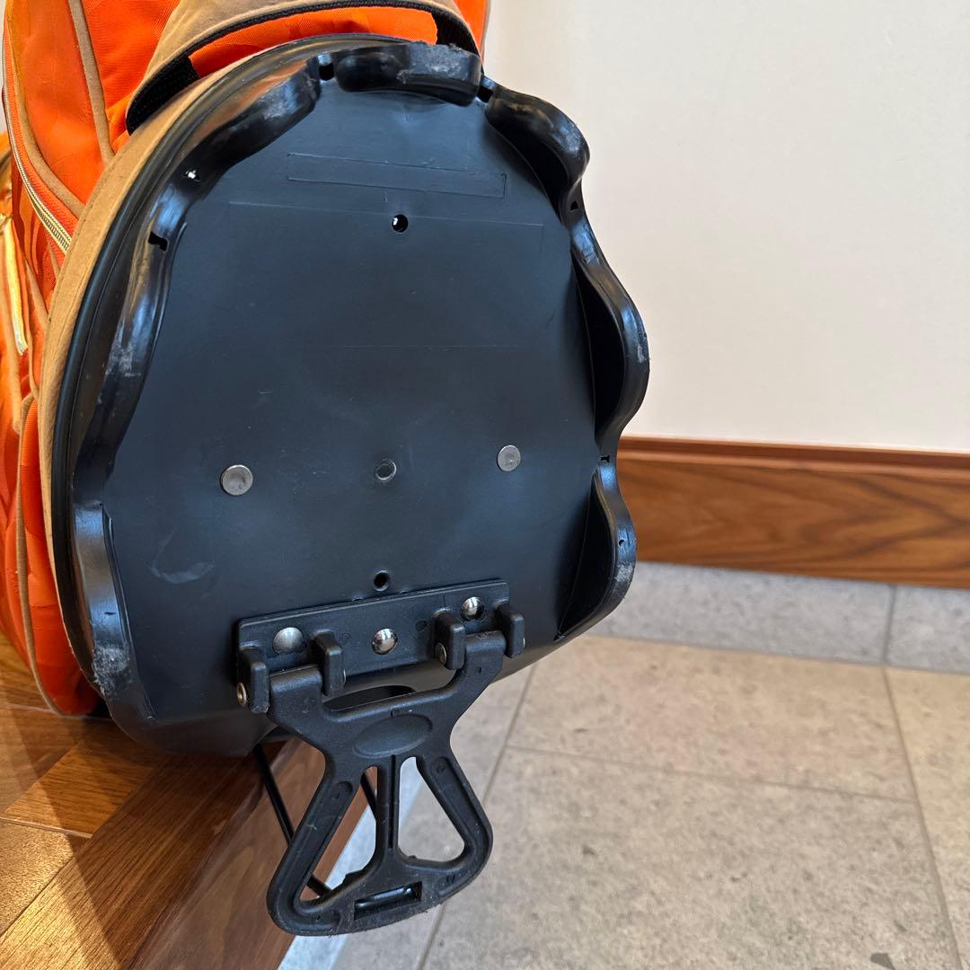 マークアンドロナ 迷彩 カモフラ ゴルフ キャディバッグ オレンジ