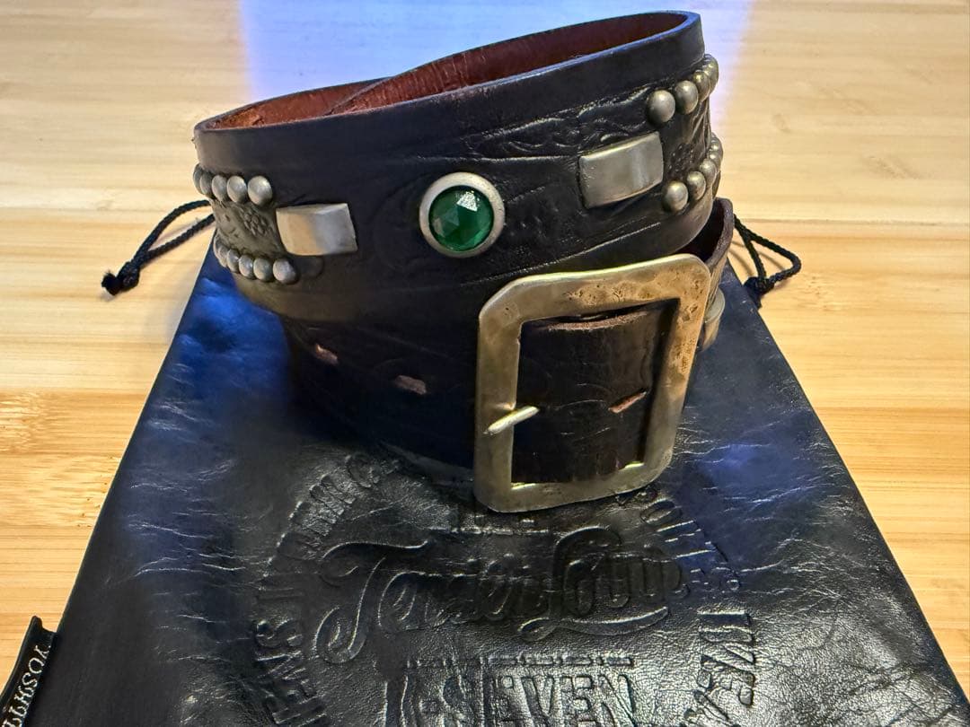 美品⭐️TENDERLOIN ×HTC×ポーター⭐️スタッズベルト⭐️ブラック⭐️32