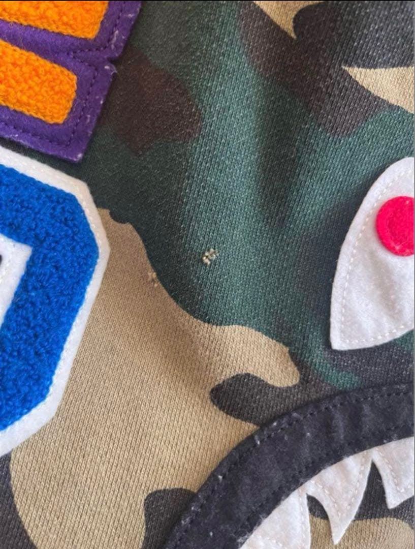 BAPE シャークパーカーフルジップパーカー　Bathing ape