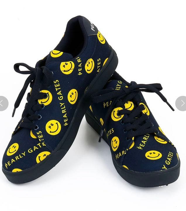新品未使用‼️パーリーゲイツ SMILE柄★ゴルフシューズ