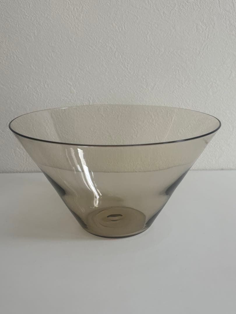 ritoglass 永木卓　鉢　グレー　アンバー　2点　ガラスボウル　ガラス鉢