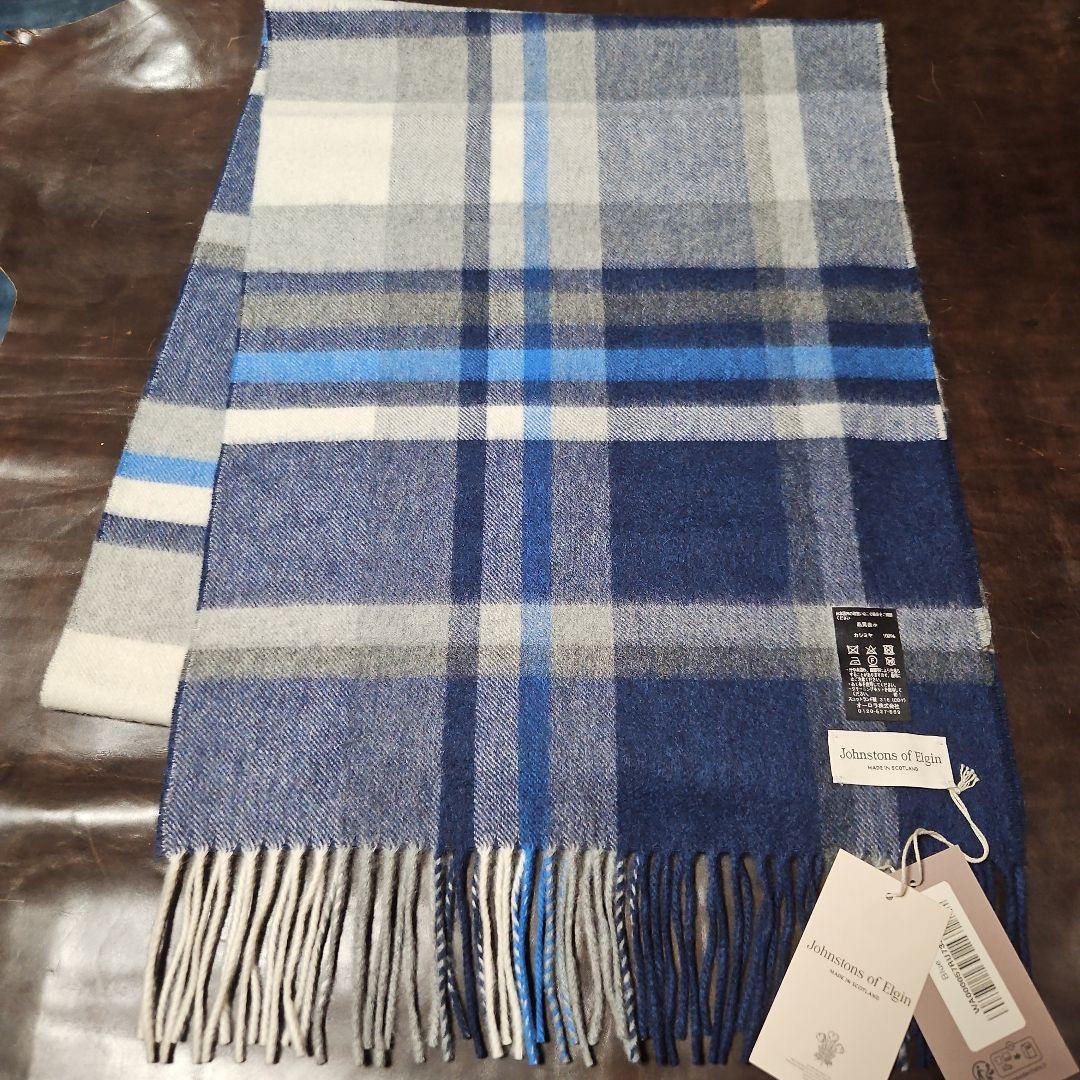 Johnstons　中判カシミヤマフラー