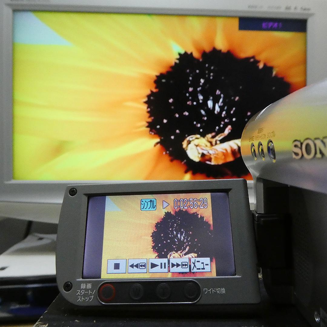 動作品ソニー DCR-HC46 Mini DVビデオカメラ DVDダビングに最適