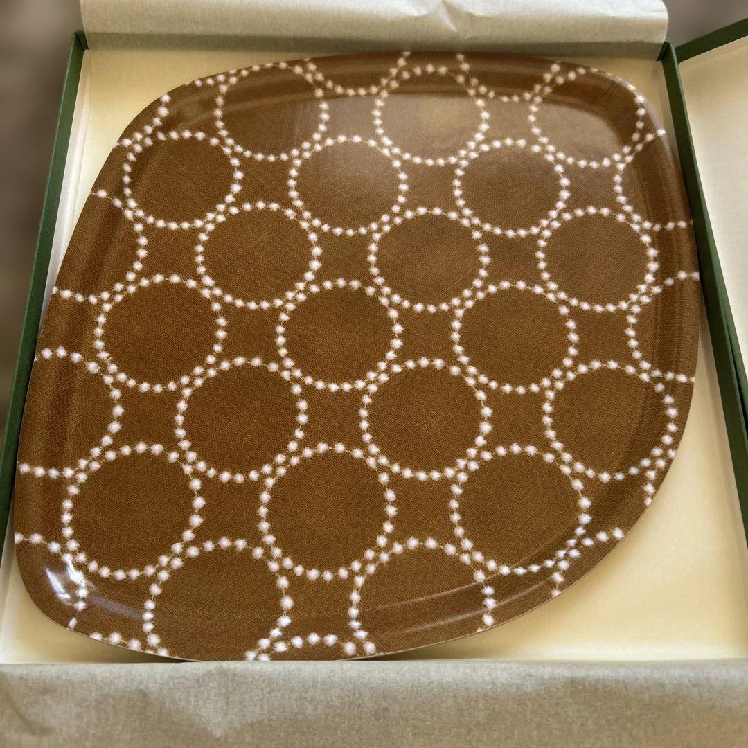 新品未使用】レア希少！ミナペルホネンタンバリン　トレイ　brown