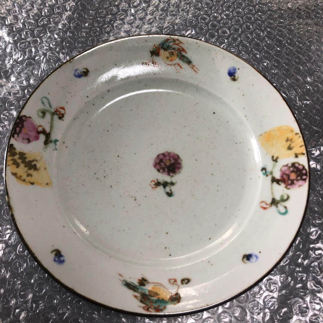 伊藤聡信さん　色絵　大皿　鳥　花