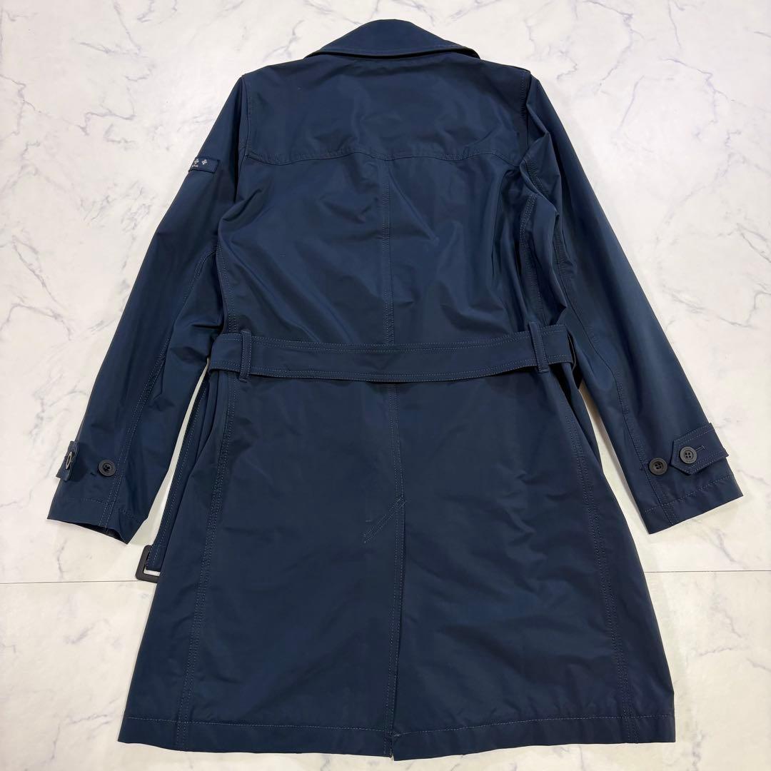 美品 TATRAS ダブル トレンチコート ネイビー ポーランド製 Mサイズ