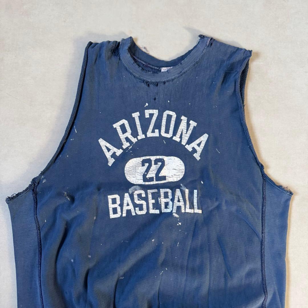 70s〜80s Champion ヴィンテージ スウェット ベスト カットオフ