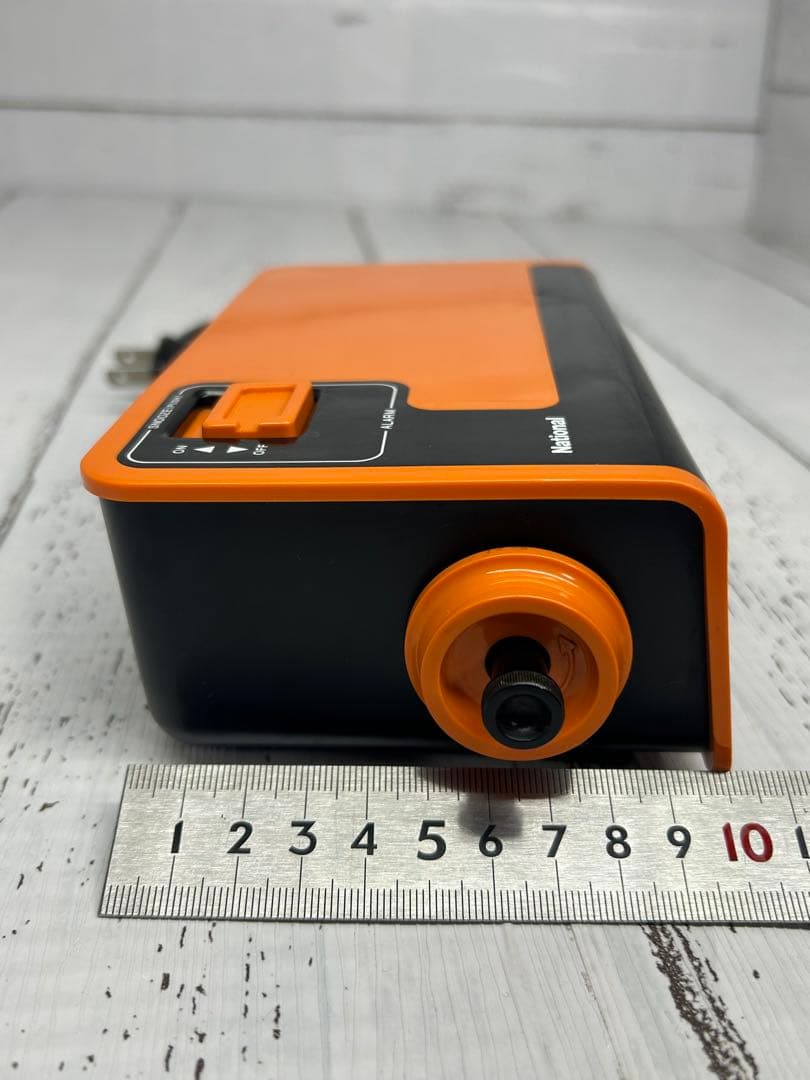 送料込み⭐︎National【TG02 オレンジ パタパタ 目覚まし時計】置時計