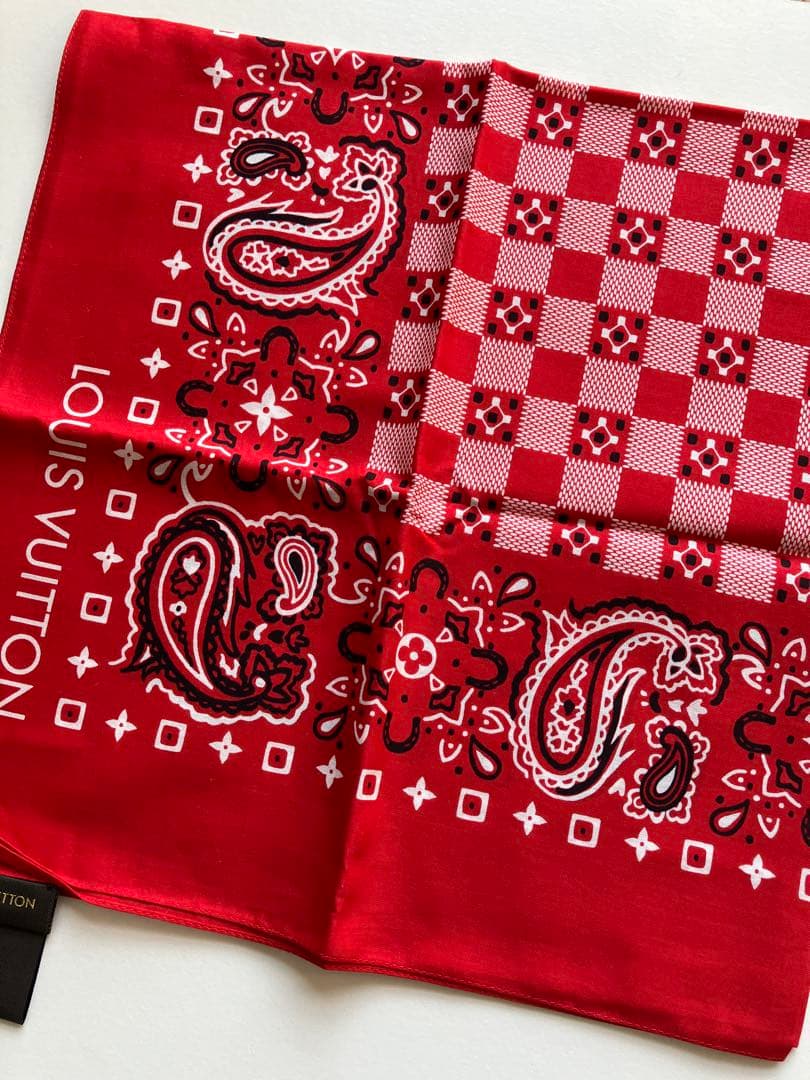 LOUIS VUITTON ルイヴィトン ペイズリー柄 バンダナ 2Pセット