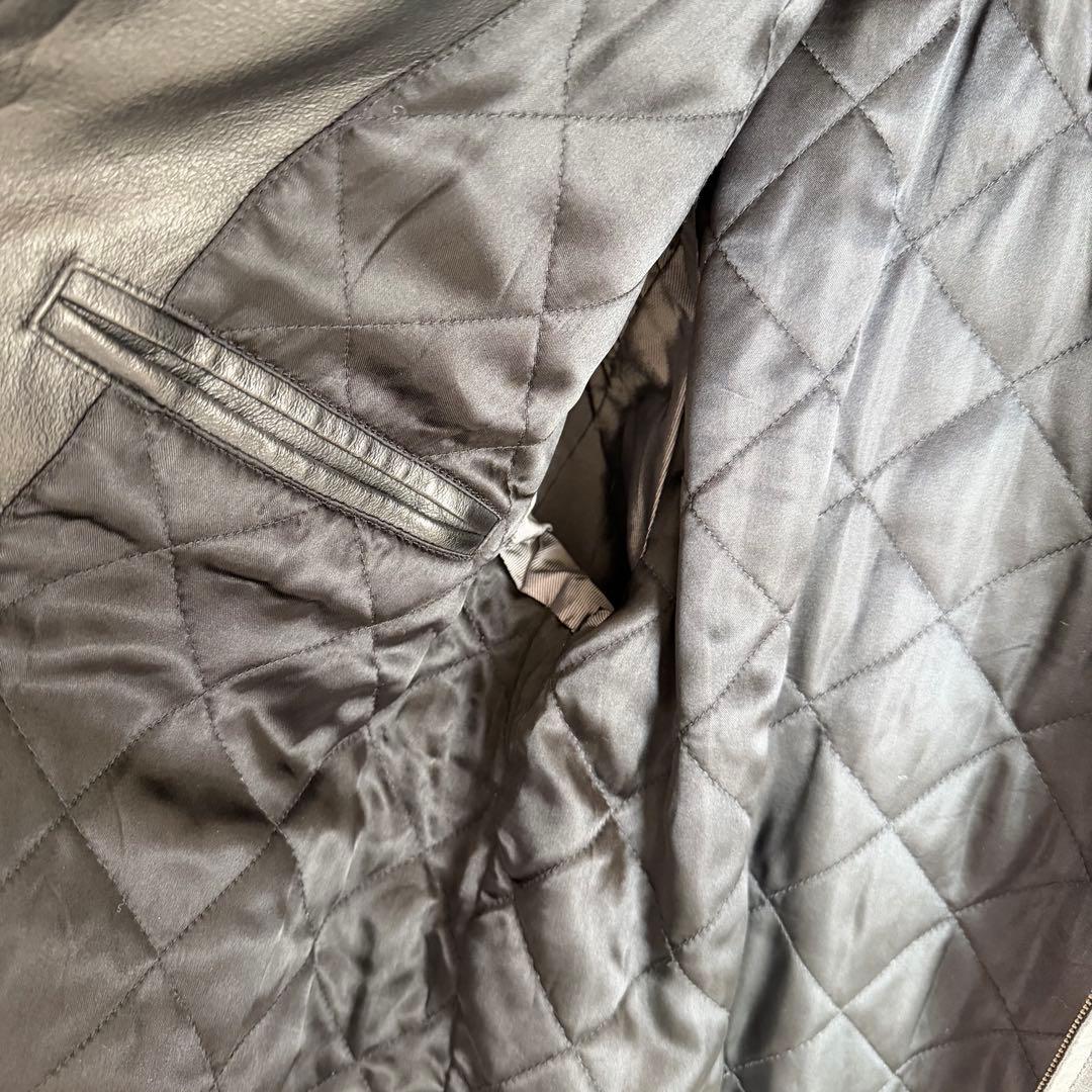 ペ*ス様 00's OLD GAP シングルライダース レザー ジャケット M