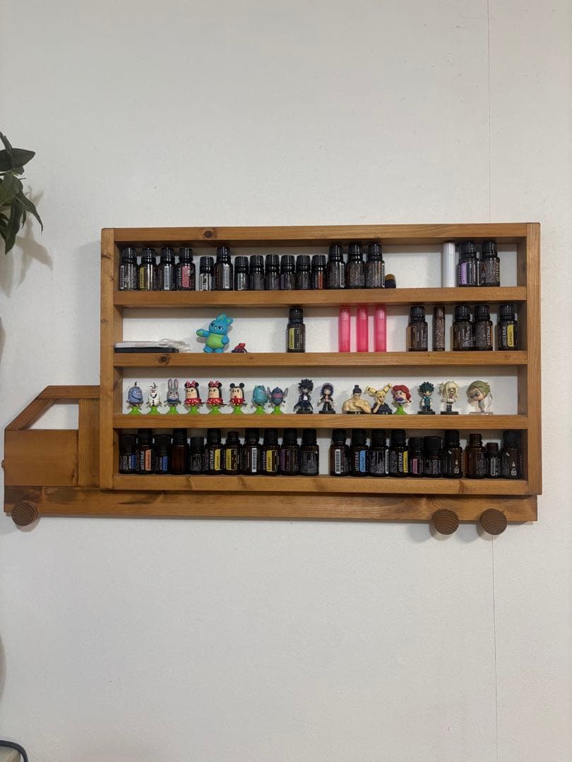 ハンドメイド　トラック型木製ラック 4段