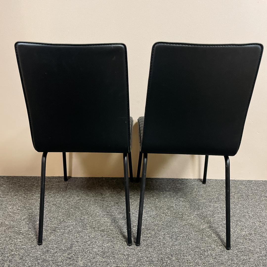 希少　ニトリ ダイニングチェア クーボ　ブラック　合成皮革