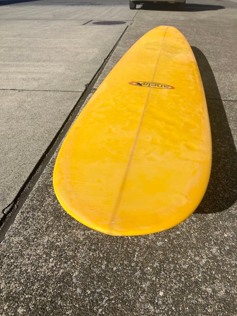 9'2 イエロー ロングボード 修理跡あり