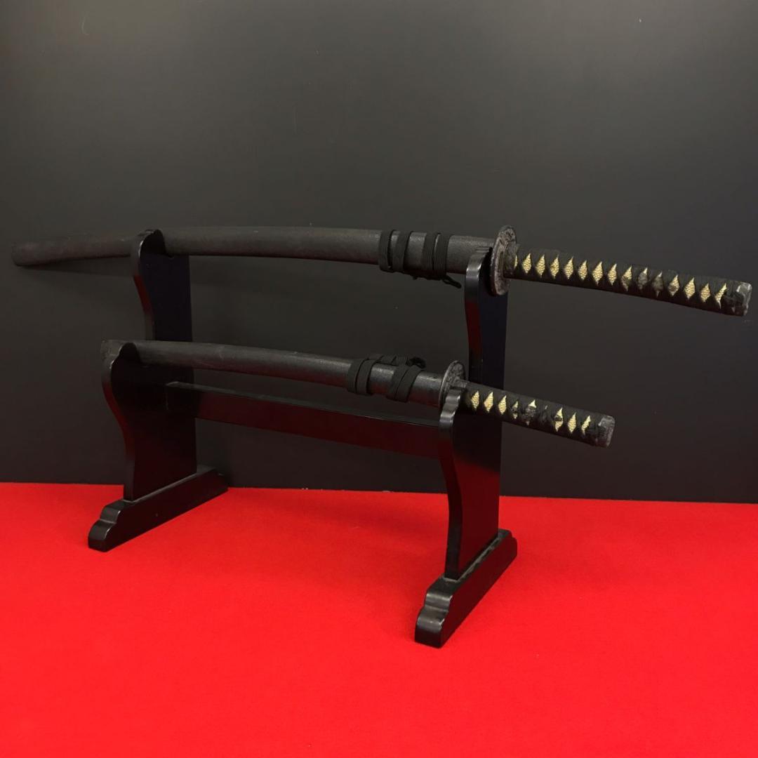 模造刀 刀 脇差 セット　全長105cm/70.5cm　刀装具 拵え