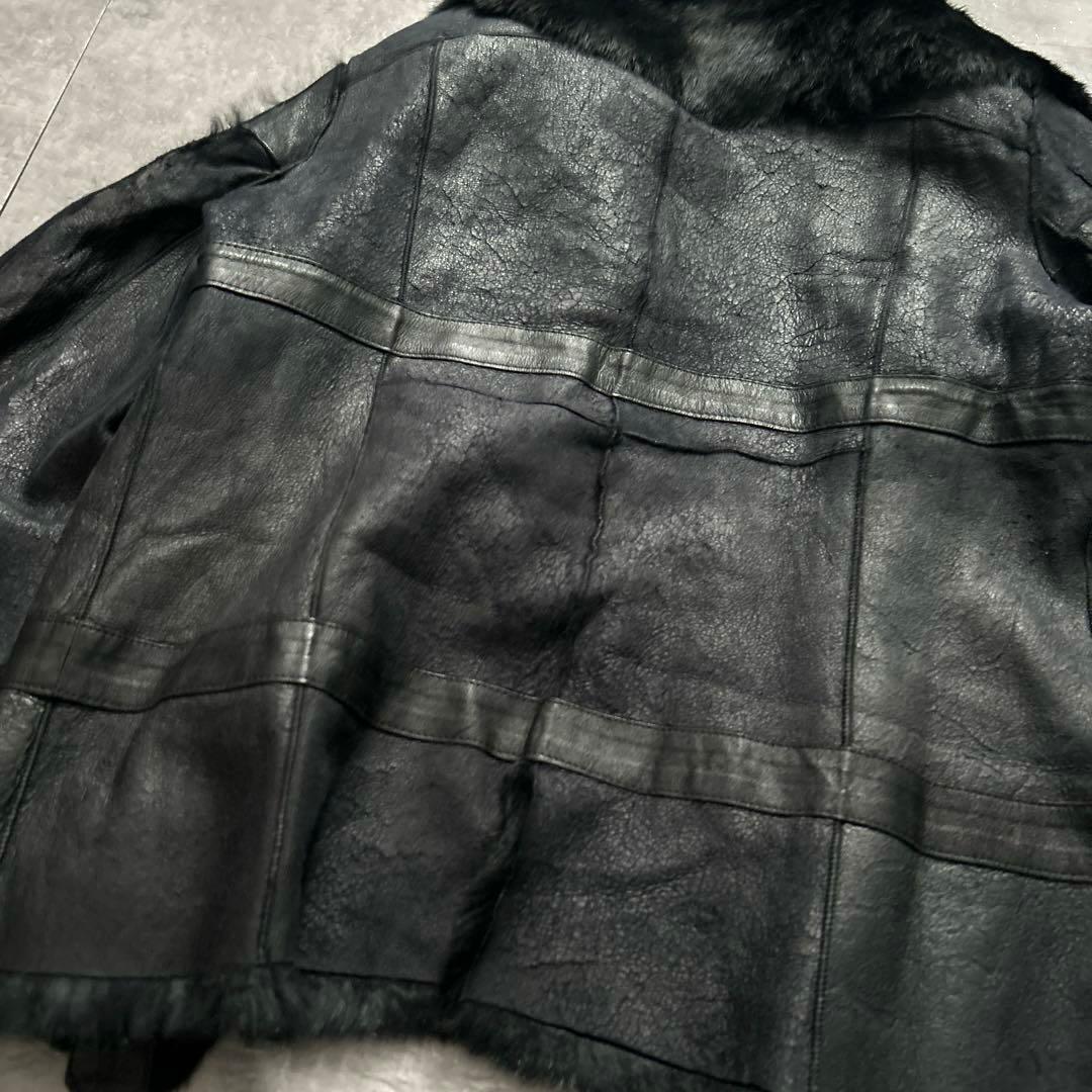 PLEIN SUDプレインスッド レザー毛皮ジャケット フランス製
