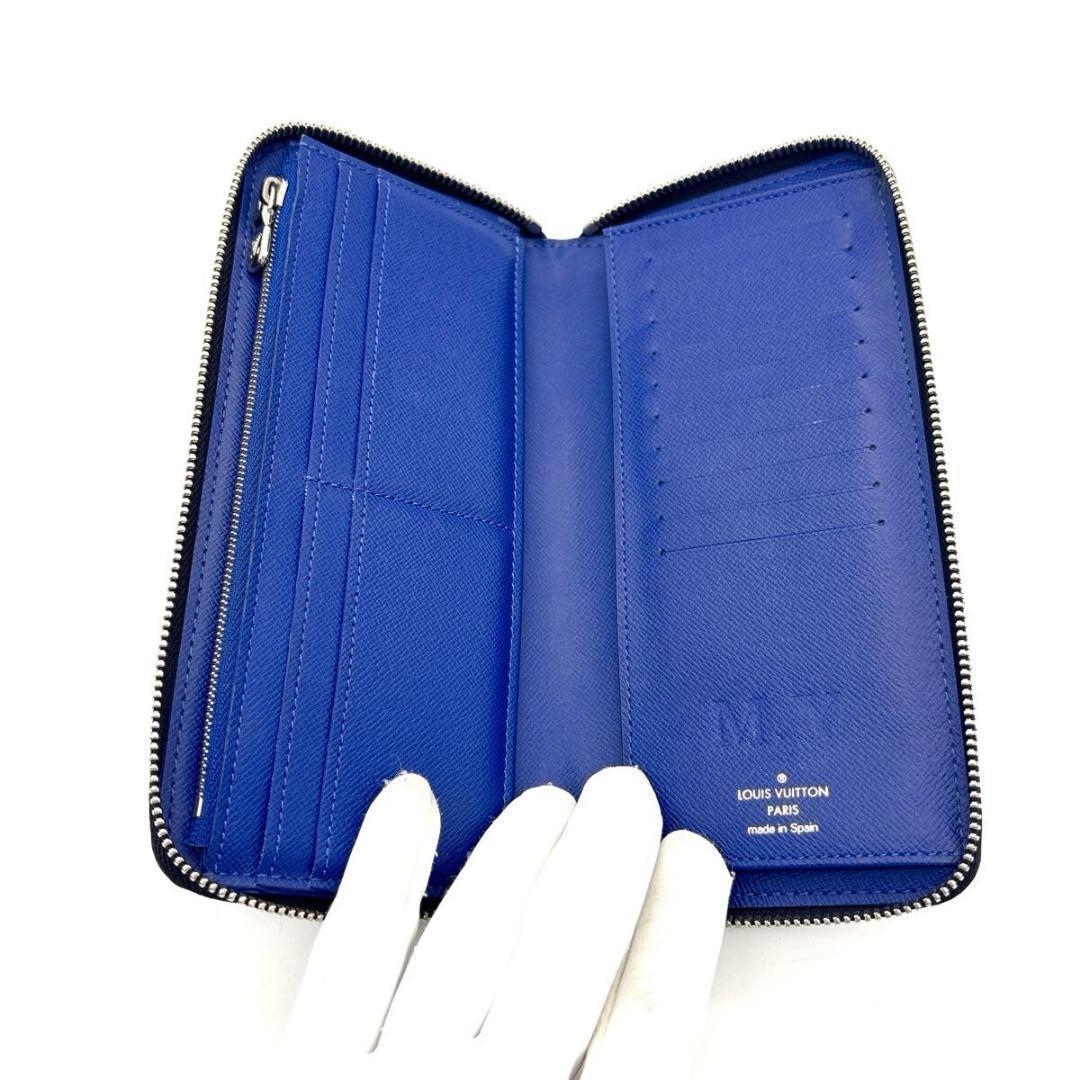 現行◆RFID◆LOUIS VUITTON ヴェルティカル タイガラマ ブルー