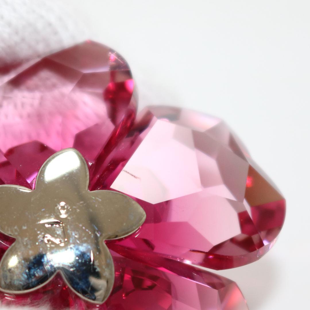 【美品】スワロフスキー Darose クリスタルレッド 956808 フラワー