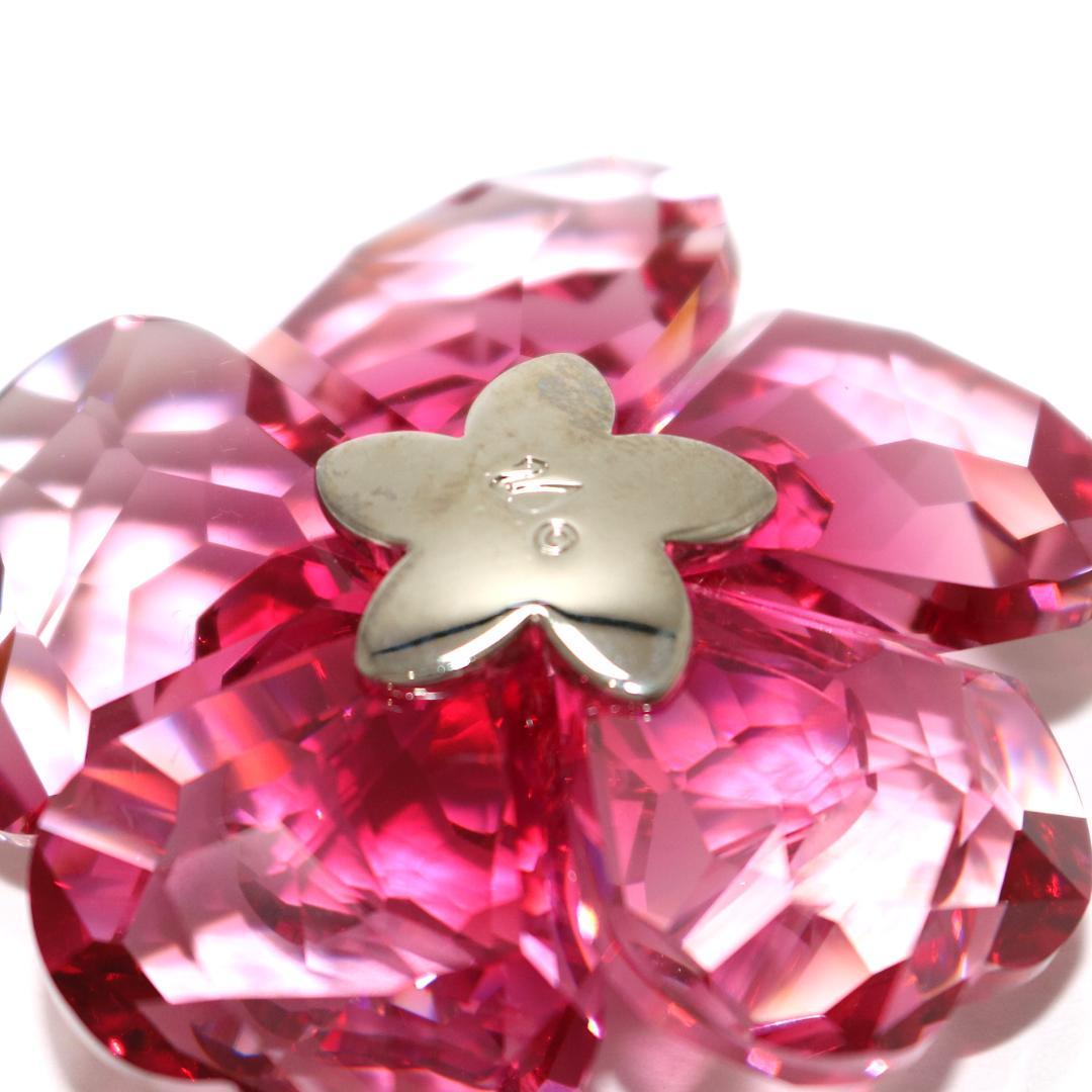 【美品】スワロフスキー Darose クリスタルレッド 956808 フラワー