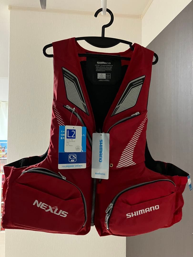 SHIMANO NEXUS ライフジャケット L2 レッド