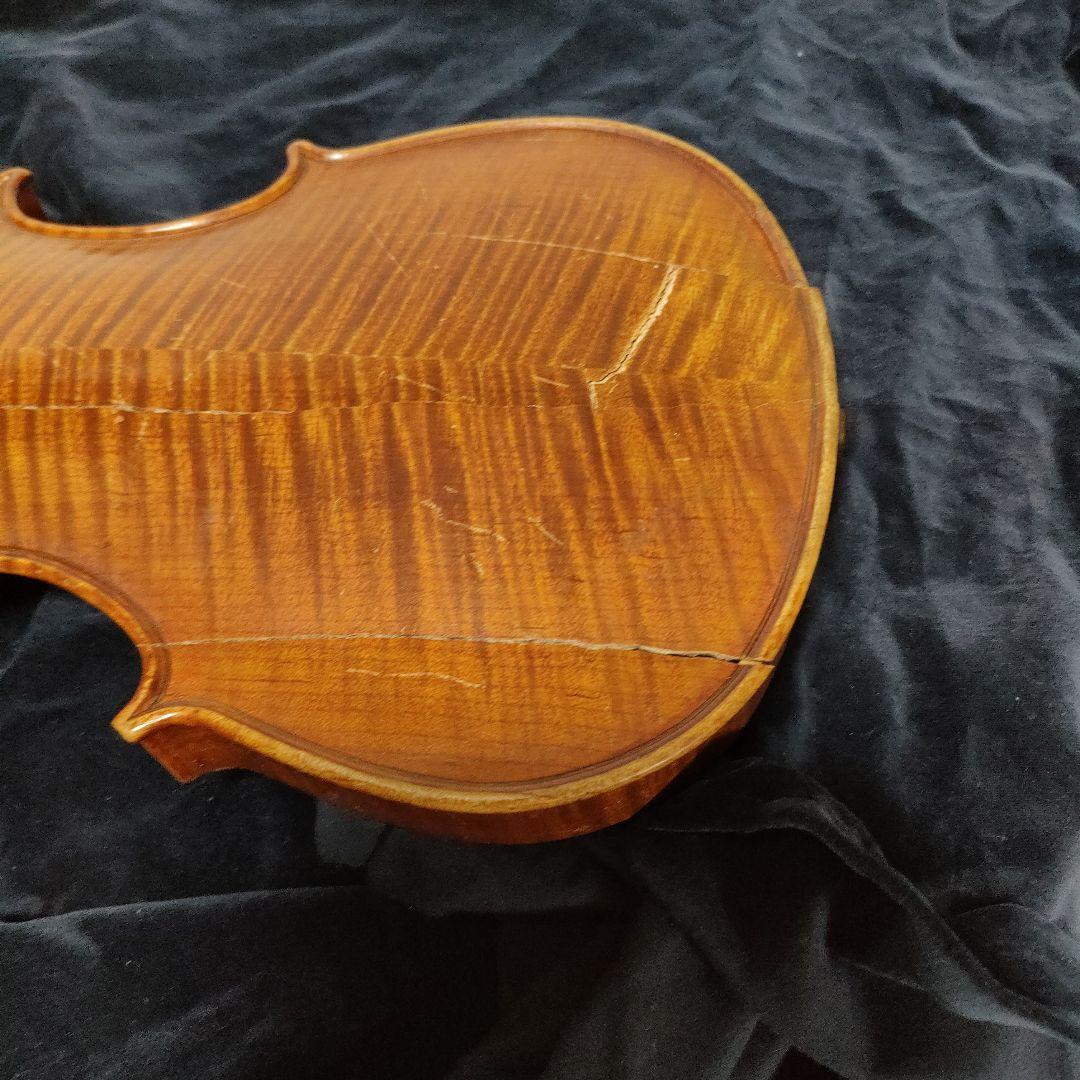 オールドバイオリン4/4　 バイオリン弓７本　修理修復の練習用に　ジャンク品