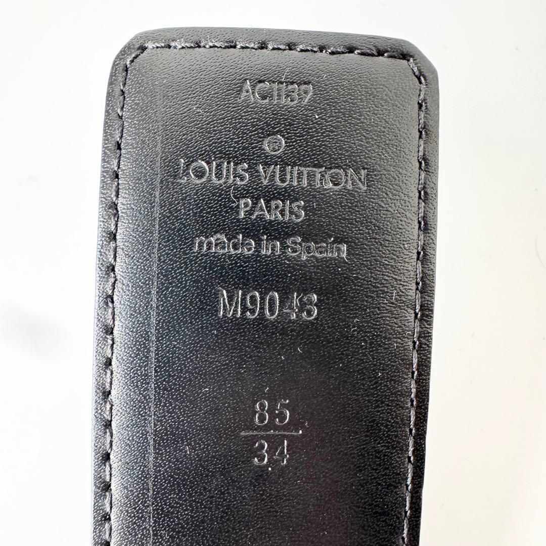 【美品】ルイヴィトン ベルト モノグラム　イニシャル サンチュール シルバーLV