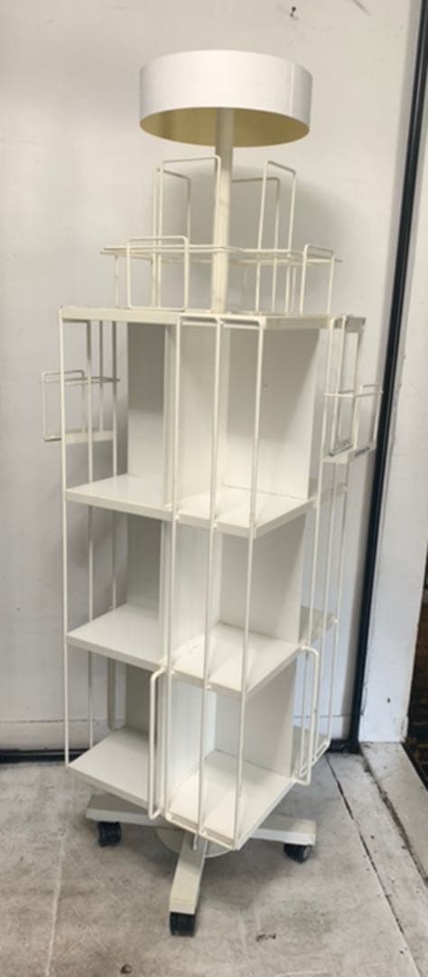 本屋 什器 ☆レトロ　くるくる式　本棚☻