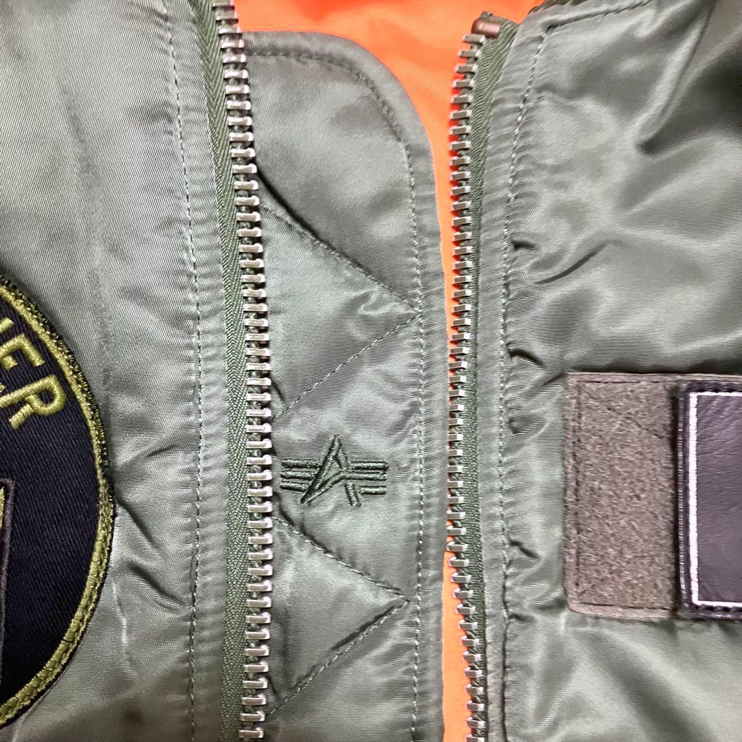 し*う様 【美品レア】ALPHA×GOD WIND 神風 MA-1 フライトジャ