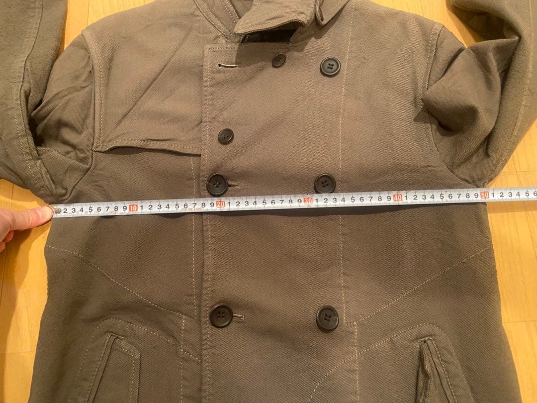 クリーニング済 ギャルソンオム 縮絨 コート M AD2005 HQ-C002