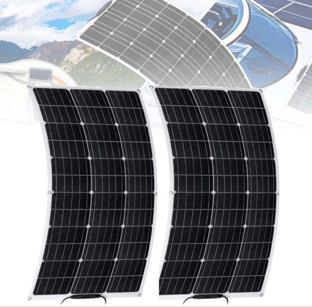 ソーラーパネル 合計800W 400W×2枚 フレキシブル