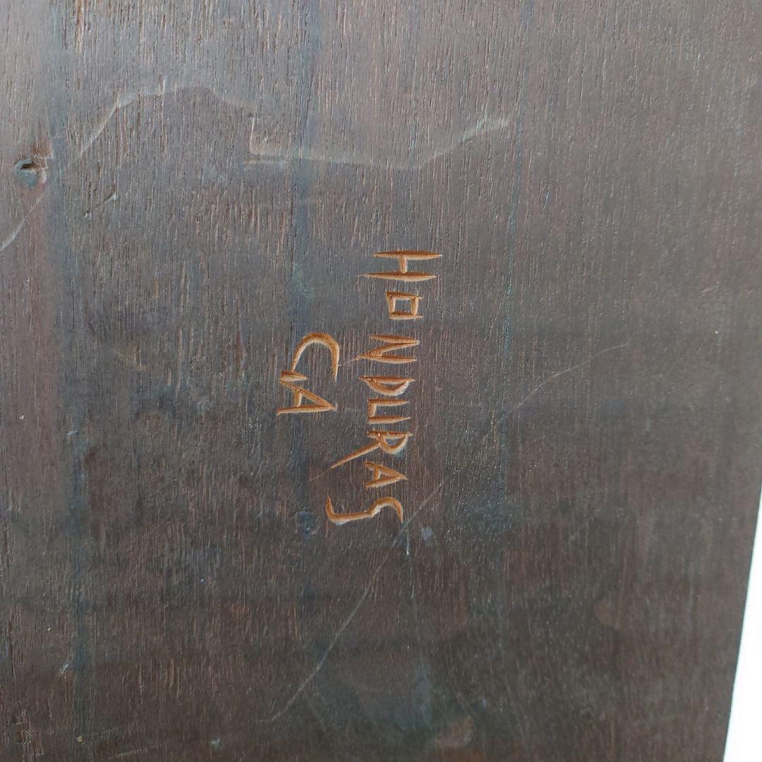 Honduras/ホンデュラス木彫りレリーフ置物 壁掛け　ヴィンテージ置物