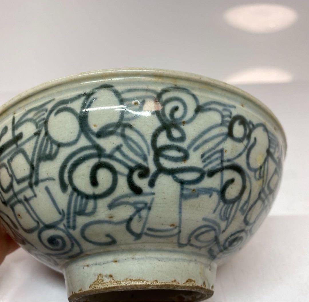 16世期　安南染付茶碗　16cm
