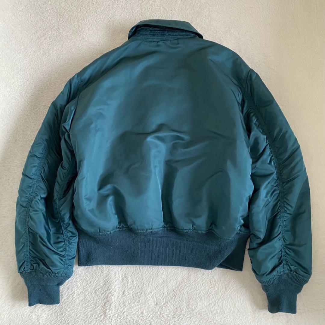 ALPHA INDUSTRIES CWU-45 短丈　ボンバージャケット　青　L