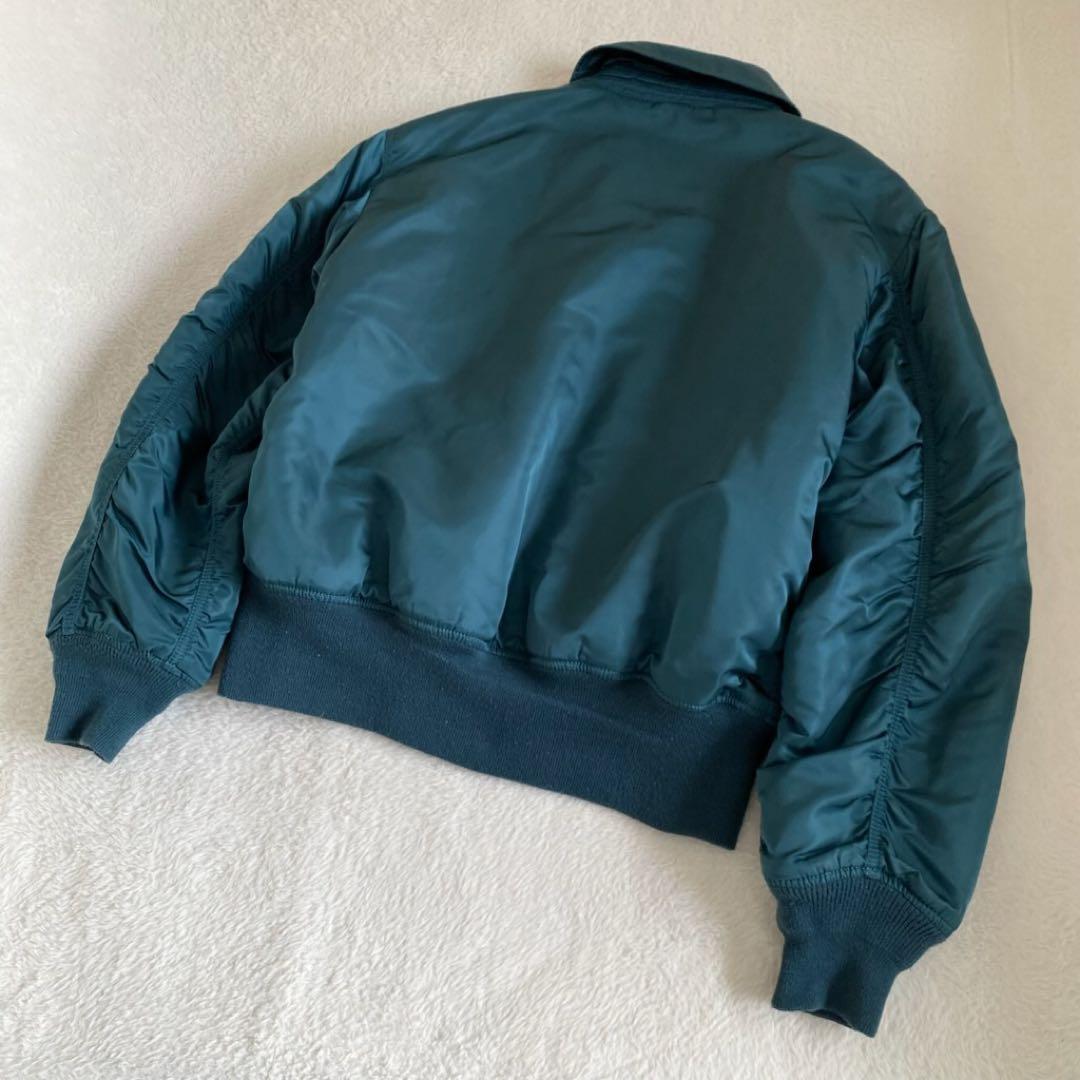 ALPHA INDUSTRIES CWU-45 短丈　ボンバージャケット　青　L