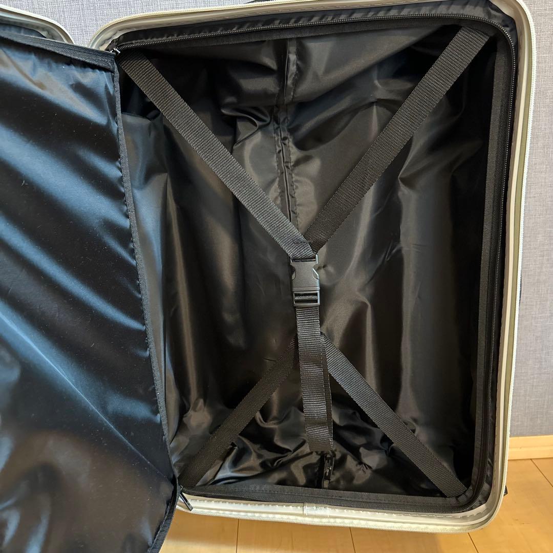 ☆未使用級☆ MAIMO キャリーケース M ライトベージュ　フロントオープン