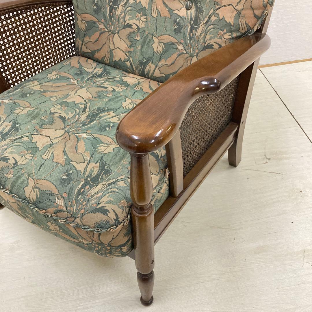 【カリモク】コロニアル　一人掛けソファ　シングルソファ　椅子